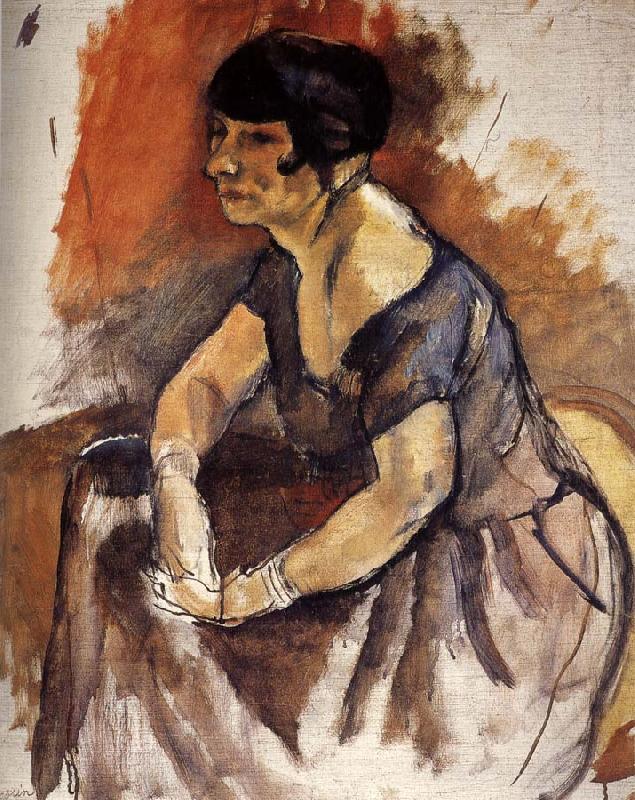 Lady  Portrait of Andora, Jules Pascin